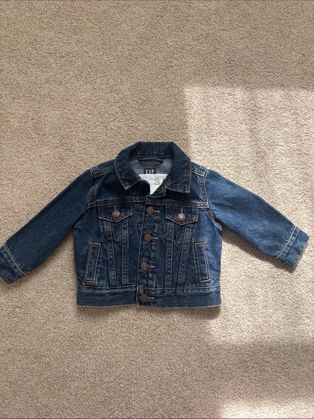GAP Kids Classic Denim Jacket in Indigo Blue